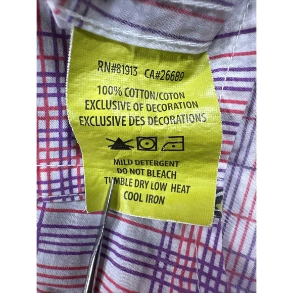 Robert Graham Men's XXL Grande Button Up Shirt Flip Cuff Pink Embroidered - Picture 8 of 8